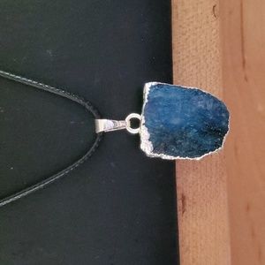 Cherry Creek Beads Silver Electroplated Kyanite Pendant 5/25.00